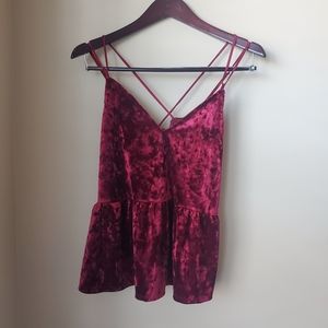 Velvet tank top